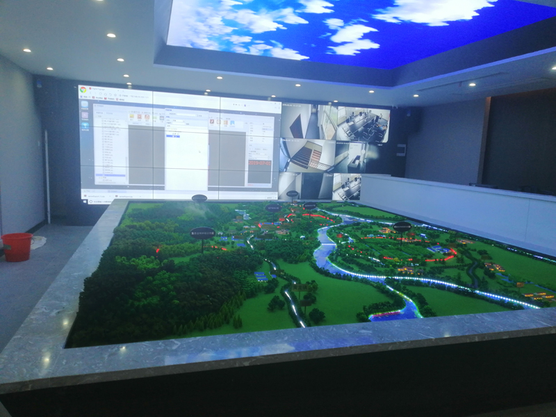 安慶懷寧縣智慧農業產業園55寸液晶拼接屏項目竣工